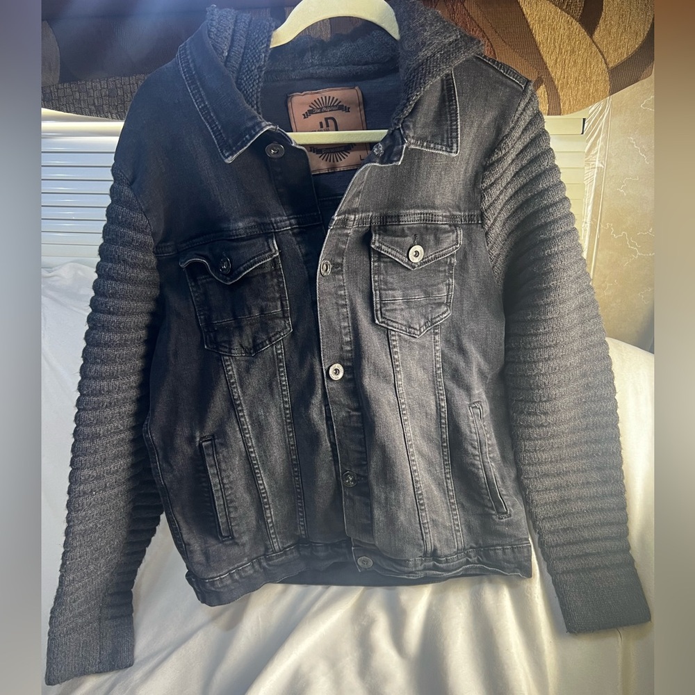 Hudson Black Hooded Military-Style Jacket